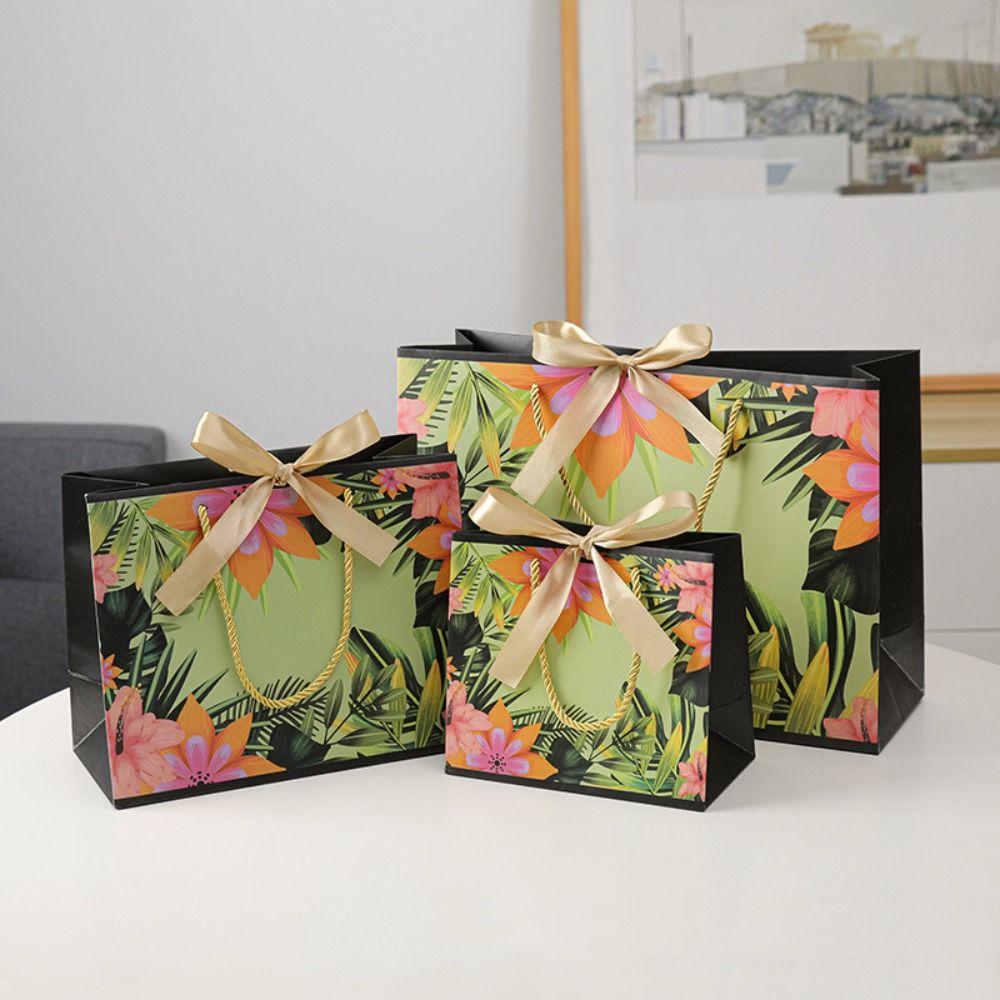 

Бумажный пакет большой емкости Многоразмерный ручной бумажный пакет Креативная упаковочная сумка Подарок