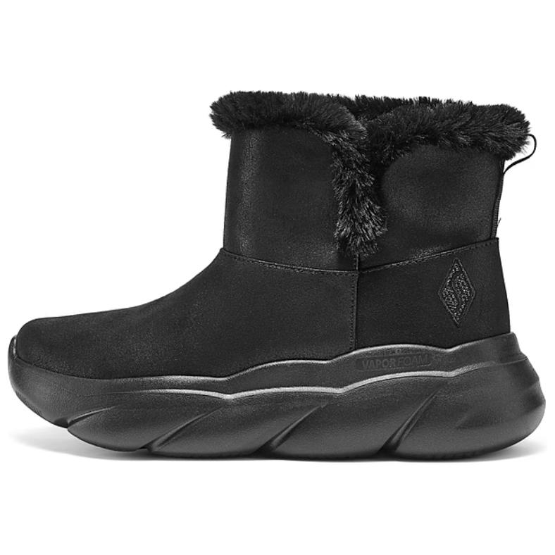 Skechers Vapor Foam Comfort Fashion Short Snow Boots Women boots Black 168061-BBK 35