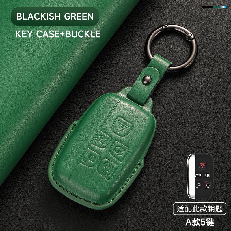 Leather Car Key Cover Case Protection Shell Keychain For Jaguar XE XJ XJL XF A9 C-X16 V12 Guitar F-type E-Pace