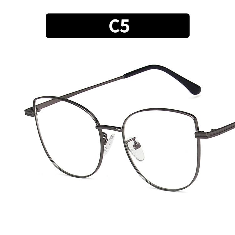 Damenbrille, Katzenaugen-Metallbrille.