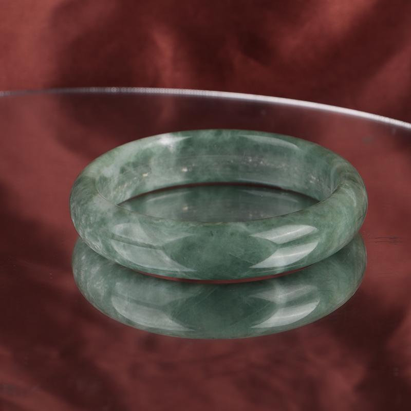 

Зеленый нефрит браслет-браслет с подвесками, ювелирные изделия, аксессуары, подарки для женщин 54mm темно-зеленого