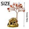 Creative Natural Crystal Tree Copper Wire Crystal Decorative Trees Fortune Tree Figurine  Desktop