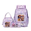 Witch Hunters Three-Piece Backpack Kpop Demon Unters Printed Backpack Lunch Bag