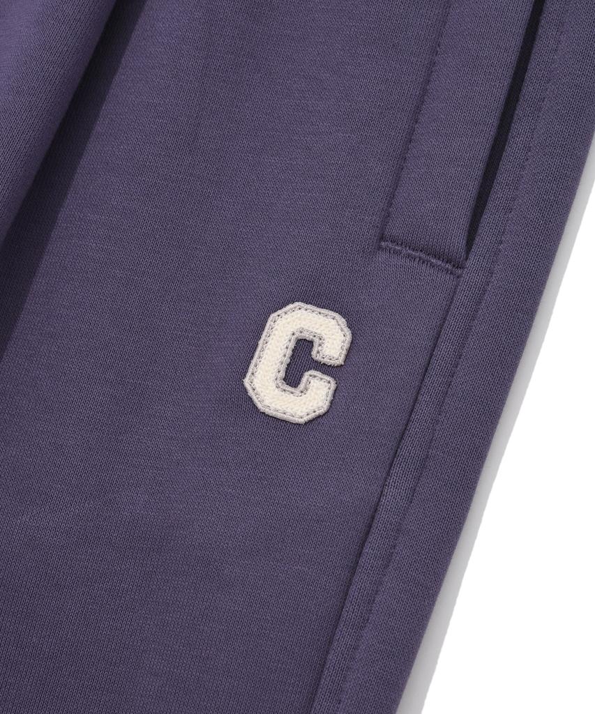 COVERNAT One-Pleat Semi-Wide Fit Sweatpants Purple