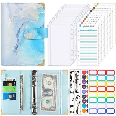 Organizer Cash Envelopes Zipper Pockets Budget Binder Binder Notebook A6 Notebook Planner Binder