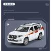 HAOCHI 1/24 Toyota PRADO Land Cruiser SUV Alloy Car Model Diecast Metal Off-road Vehicle Car Model Sound Light Children Toy Gift