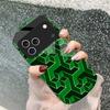 Abstract geometric grid For iPhone 17 16 15 14 Pro 13 Plus 12 mini 11 Pro Max XR X S 7 8 Elliptical Tempered Glass Phone Case