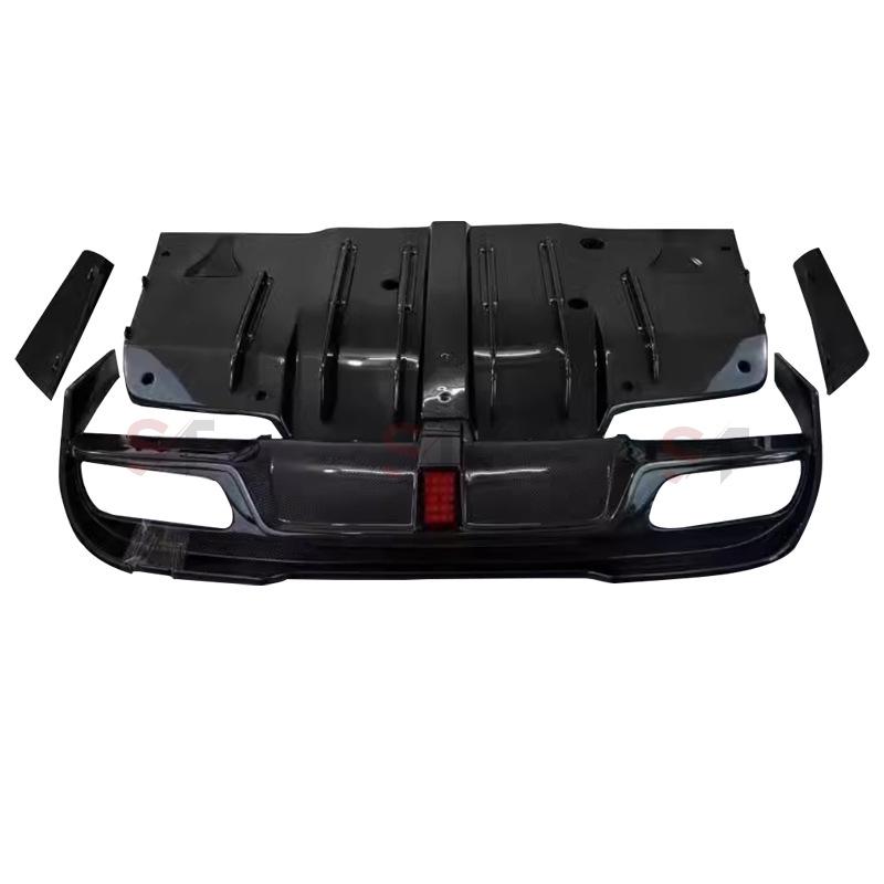 Mercedes-Benz C-Class W205 C63 Carbon Fiber Rear Lip IMP Style Diffuser Body Kit