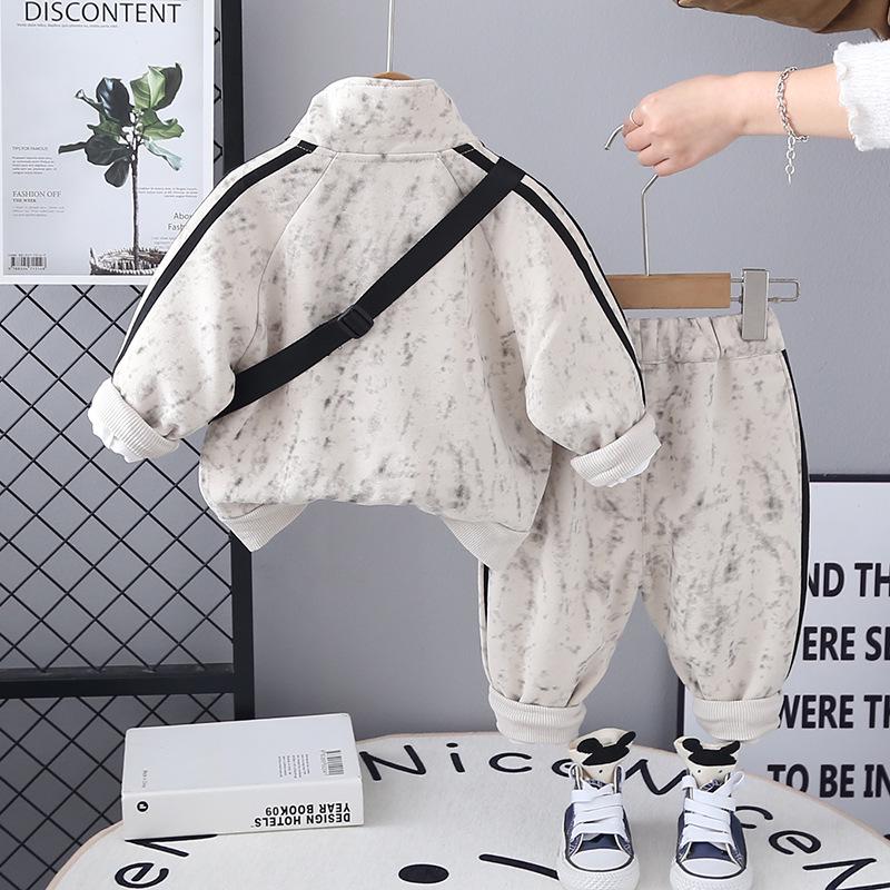 Kids' Trendy Spring & Autumn Sportswear Set - Boys & Girls Fashionable Three-Piece Outfit