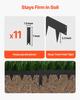 Galvanized Steel Landscape Edging, 10-Pack 1016 X 114 Mm Metal Edging for Landscaping with 11 Mounting Clips, Heavy Duty Metal Garden Edge Border for