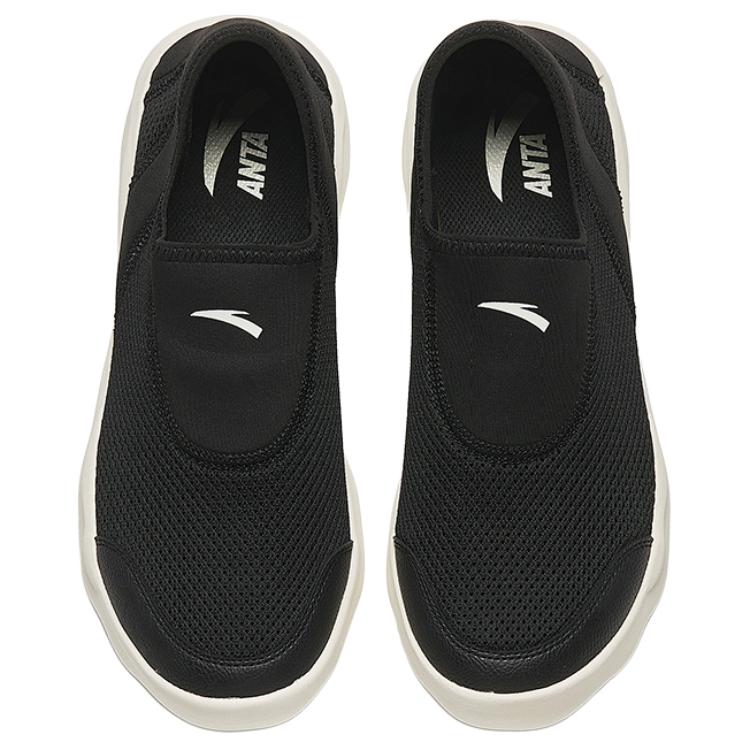 Anta Training Series Comfortable Shock Absorbing Non-Slip Low-Top Training Shoes Men sneaker Black White 912427707-1