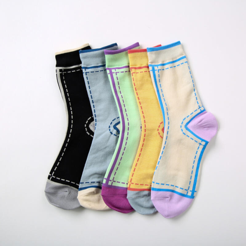 Fashion Socks - Combi Stitch K2207 gray