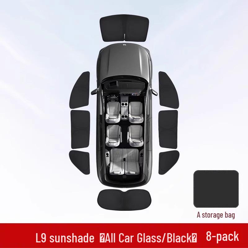 Ideal L6L9 Car Sunshade: Heat Insulation, Privacy, and Light-Blocking Curtain