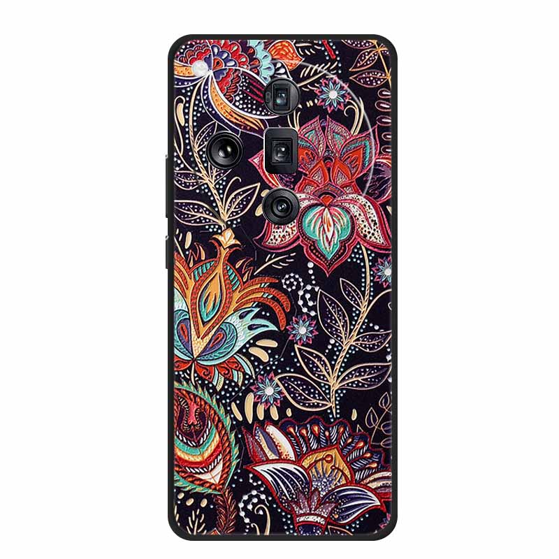 3D Emboss Case For OPPO Find X7 Ultra Phone Case Relief Black Silicone Soft Back Cover Coque For OPPO Find X7 Ultra Cases Fundas