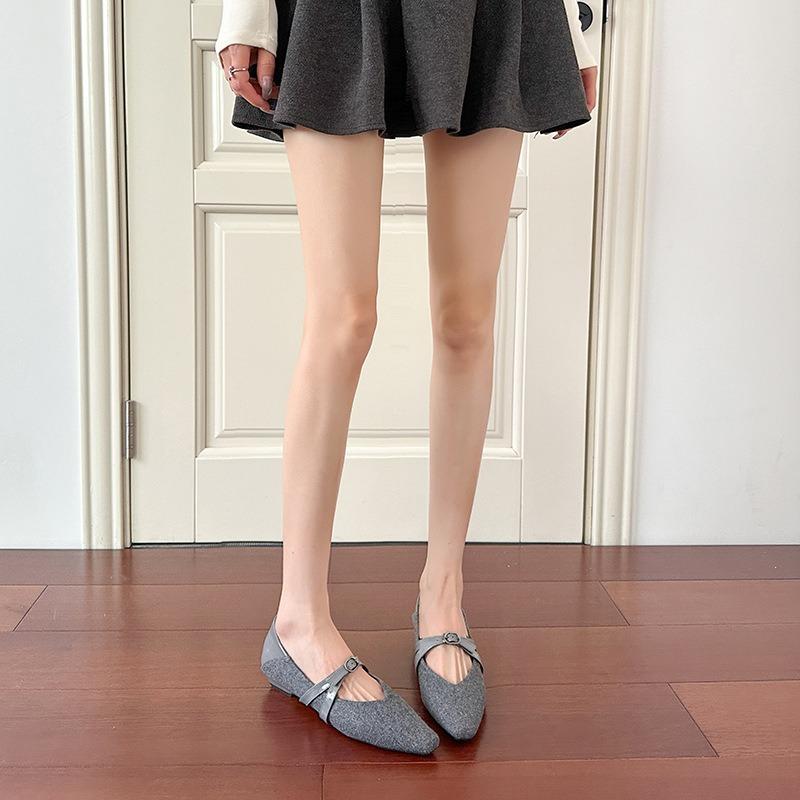 Beautiful design thick heel single shoes women's spring summer new light mouth square head low heel Mary Jane shoes