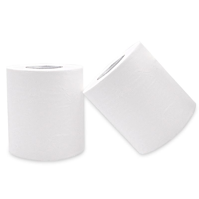 1 stk Toalettpapir Bulk Ruller Baderomspapir Bad Hvit Myk 4 Lag Parti 100G