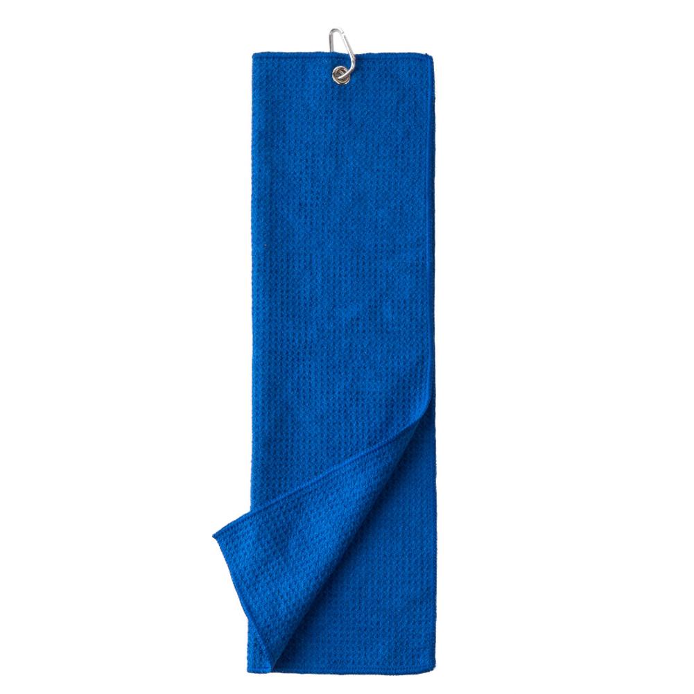 2025 Golf Towel Waffle Cycling Sports Running Yoga Fitness Towels Buckle Clips Cotton Soft Golf Towel with Hook Hand