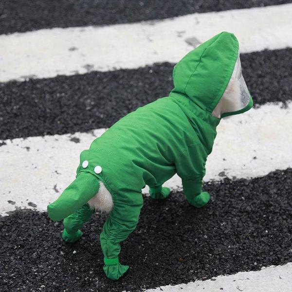 Hunde-Overall, wasserdichter Regenmantel, vollständiger Regenmantel für Welpen, Regenstiefel, einteiliges Haustierkostüm, Chihuahua, Teddy, Yorkie, Regenmäntel