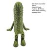 3D Printed Pickle Cucumber Statue Funny Hinged Cucumber Vegetable Desktop Ornament with Movable Joints Stress Relief Toy for Home Office Executive