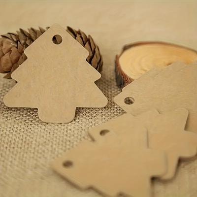 50pcs Christmas Tree Gift Tags, Gift Tags, Christmas Decorations, Christmas Supplies, Home Decorations, Paper Price Tags