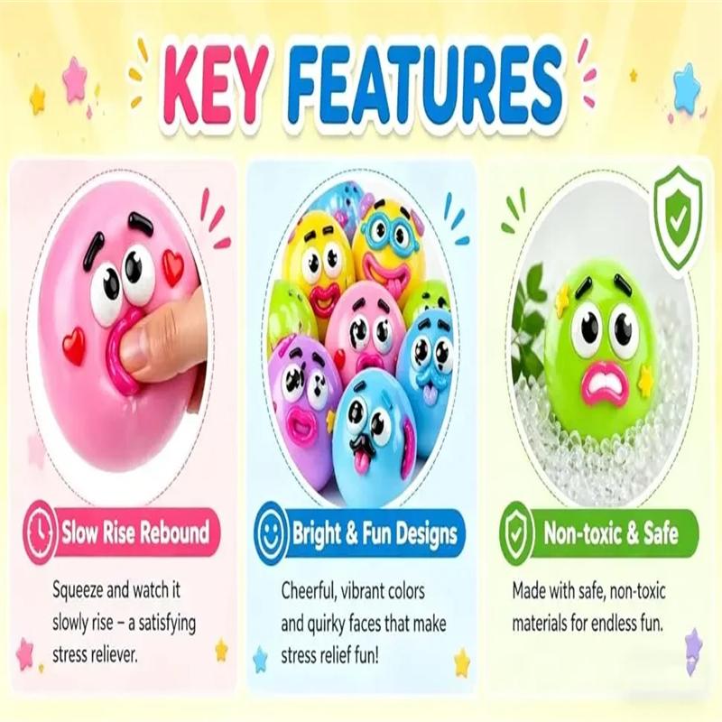 NEW Smushers Squishy, Curiosities Dog Face Swap Squishy Toy, Soft Moldable Cute Slow Rise Squeeze Toy, Relaxing Sensory
