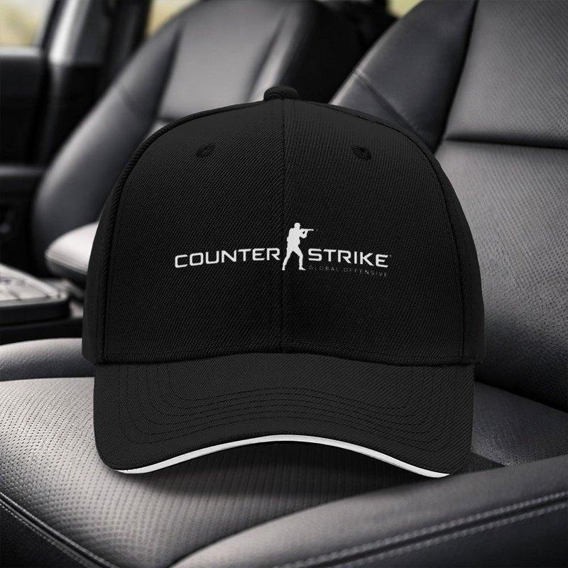 CounterStrike Game Baseball Cap Black Adjustable Duckbill Hat Unisex Casual Sports Cap