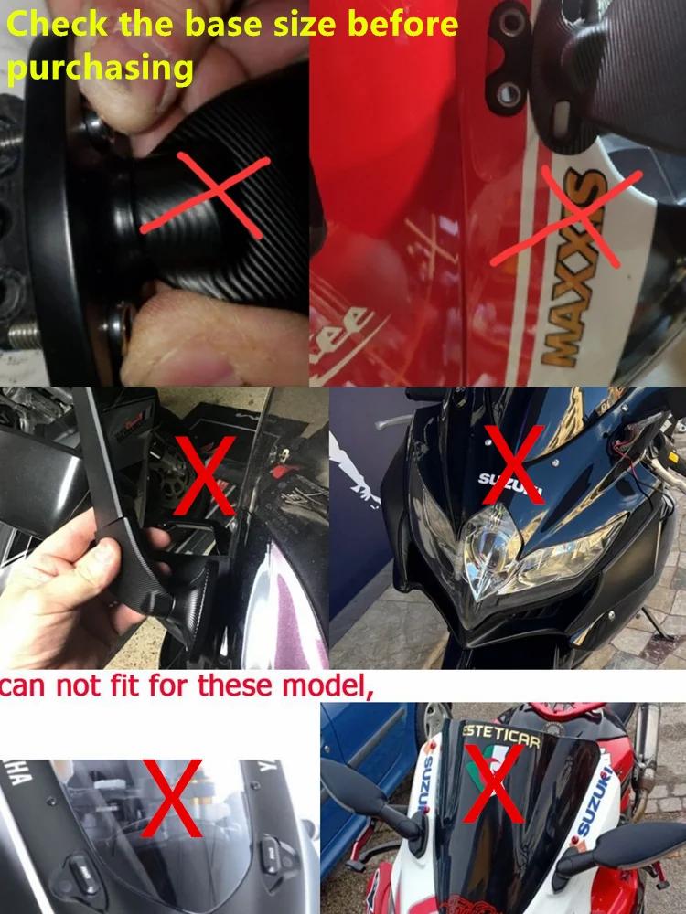 For Suzuki GSXR 600 750 1000 GSX1300R GSX650F GSX-R Motorcycle Mirror Modified Wind Wing Adjustable Rotating Rearview Mirror