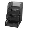 Metal Desktop Organizer Black Stationery Organizer Pen Container Office Desk Organizer  For Home