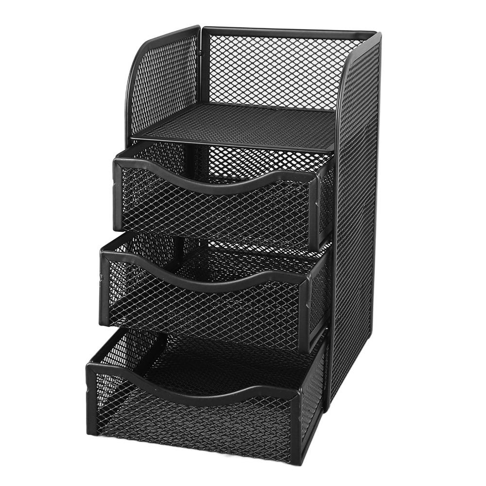 Black Desk Organizer Metal Office Desk Organizer Desk Accessories Organizer For Office