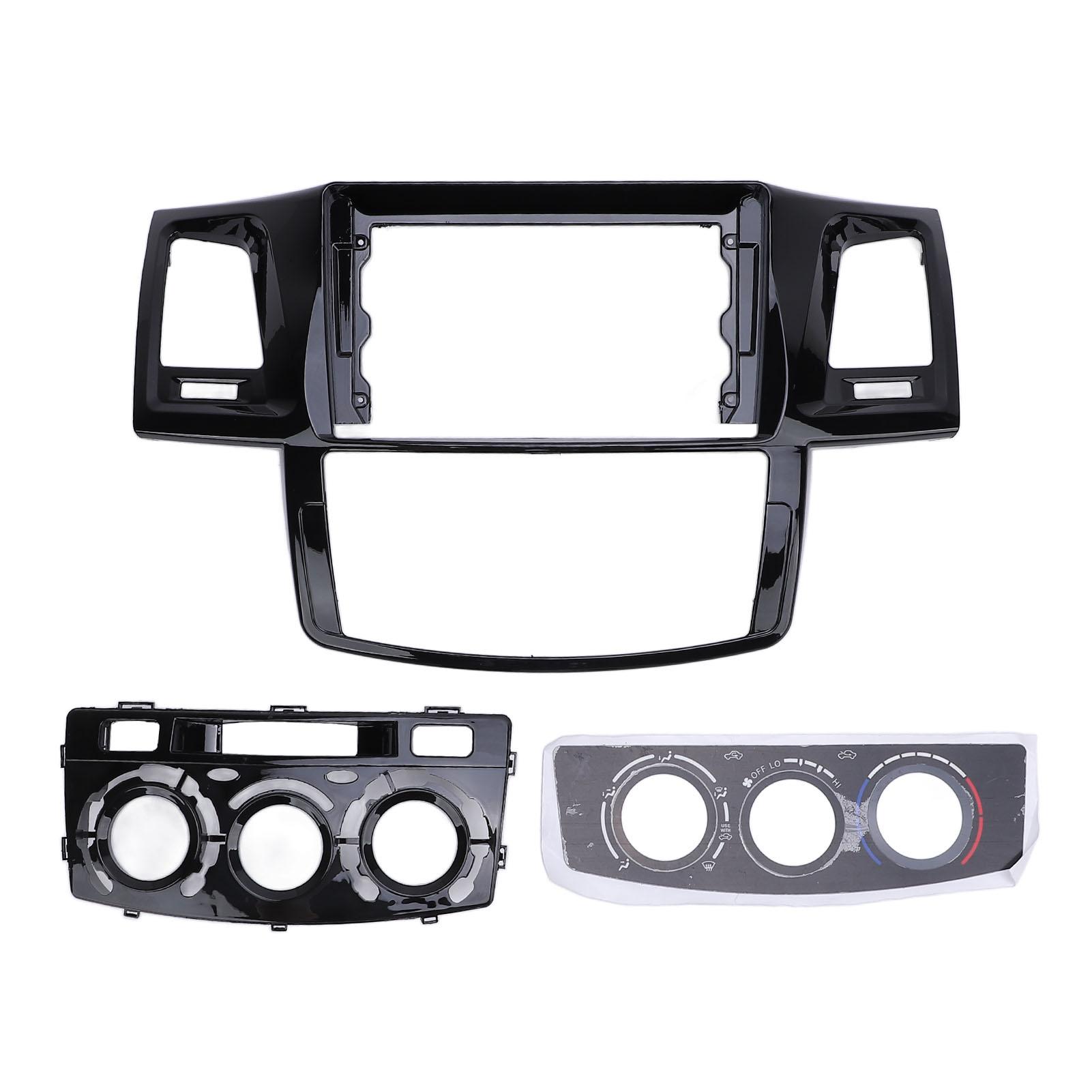 

Автомобильная стереосистема радиоприемника Fascia 9 дюймов черная защитная рамка для предотвращения царапин навигационной панели для Hilux 201 Without Power Cord