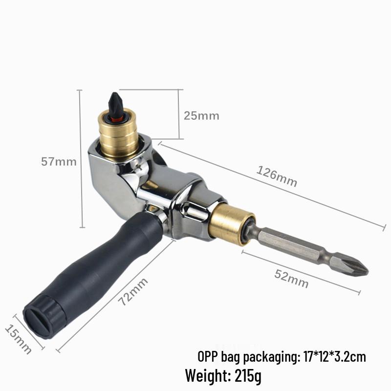 90° Double Head Copper Corner Bit Adapter Screwdriver