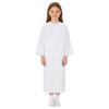 Kids Adaptive Nursing Gown Long Sleeve Back Split Hook-Loop Fastener with Pocket for Special Needs Patients