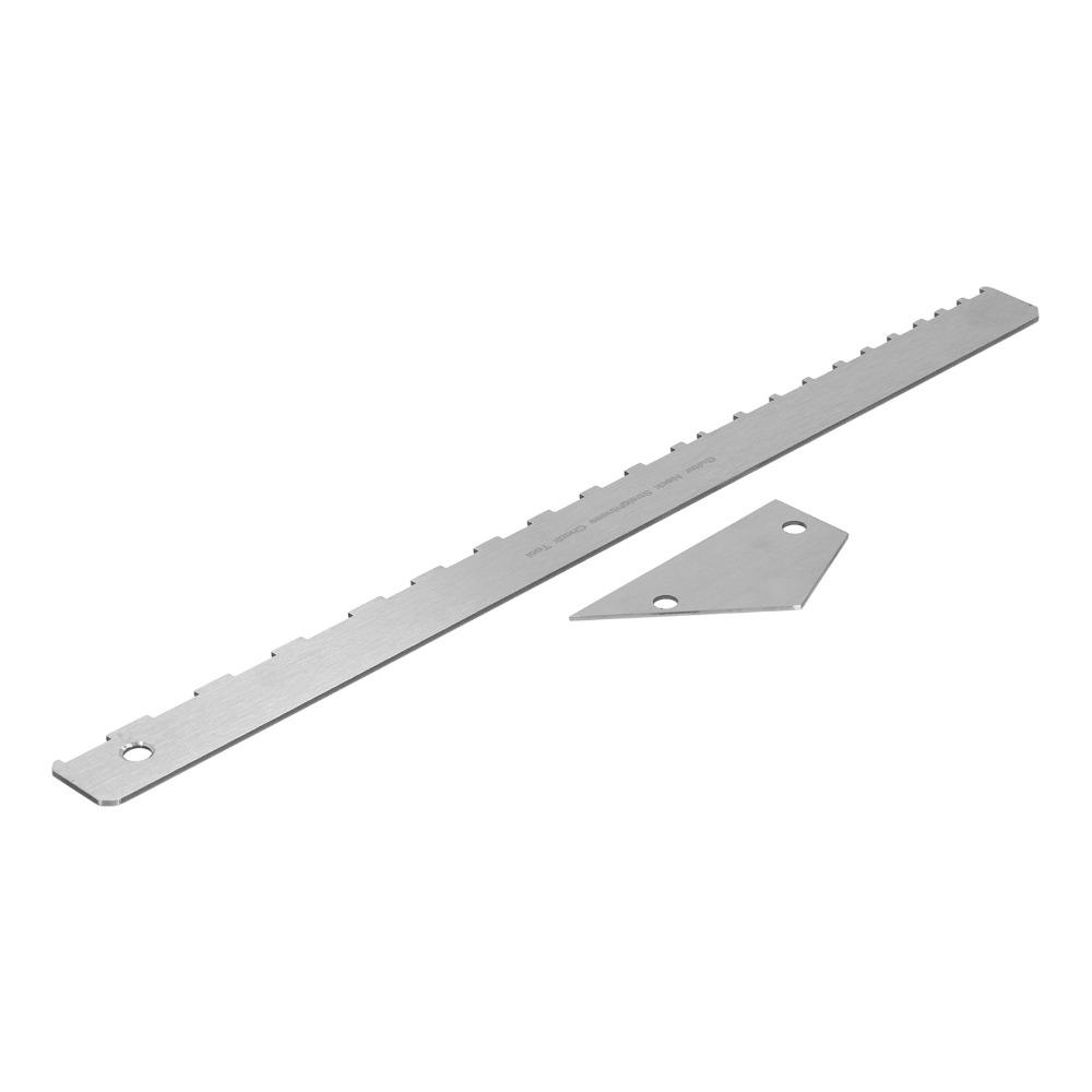 Silver Luthier Tool Metal Musical Instrument Accessories Guitar Neck Ruler Guitar Fretboard