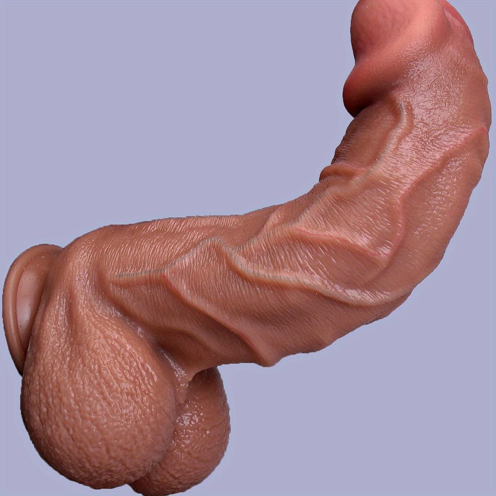 30CM XXL Realistic Silicone Dildo, Dual Density Liquid Silicone, Thick Vein Texture, Ultra Soft Skin Feel, Strong Suction Cup, Premium Collection