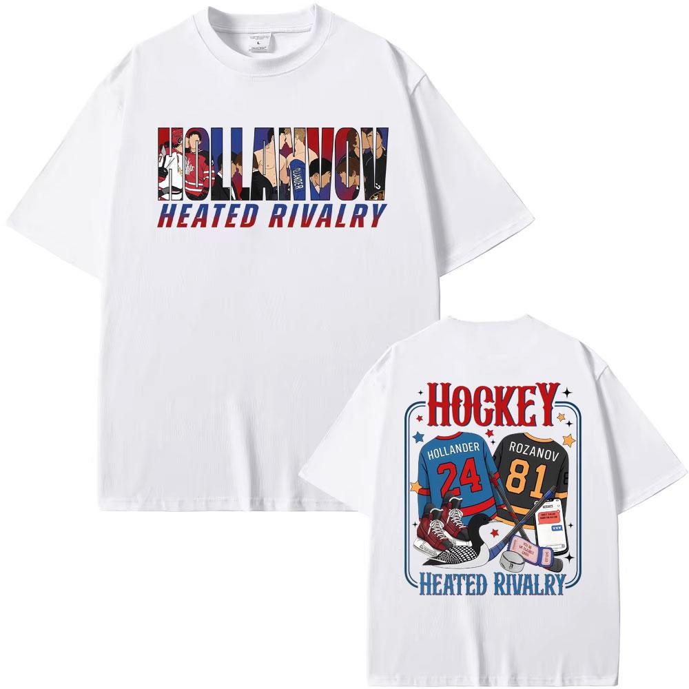 TV Heated Rivalry Romance Hollanov Couple T Shirt Men Women Fashion Summer TShirt Fashion Street Casual 100 Cotton TShirts