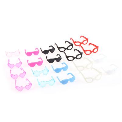 20Pcs Doll Glasses Dollhouse Miniature Colourful Glasses Eyewear Cool Eyeglasses Doll Decor Accessories Toy