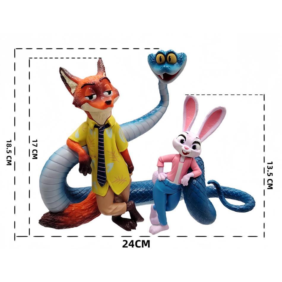 

Adorable Anime Figure Zootopia Animals Series Playthings Adorable Nick Judy Action Figure PVC Anime Figures Cartoon Collection Model Playthings