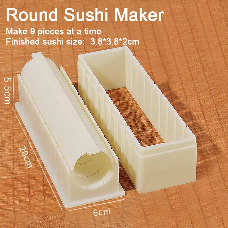 Sushi Maker Kimbap Sushi Rolls Mold Round Square Heart-shaped Make Sushi Machine Cutter Onigiri Molds Rice Balls SSGJ006
