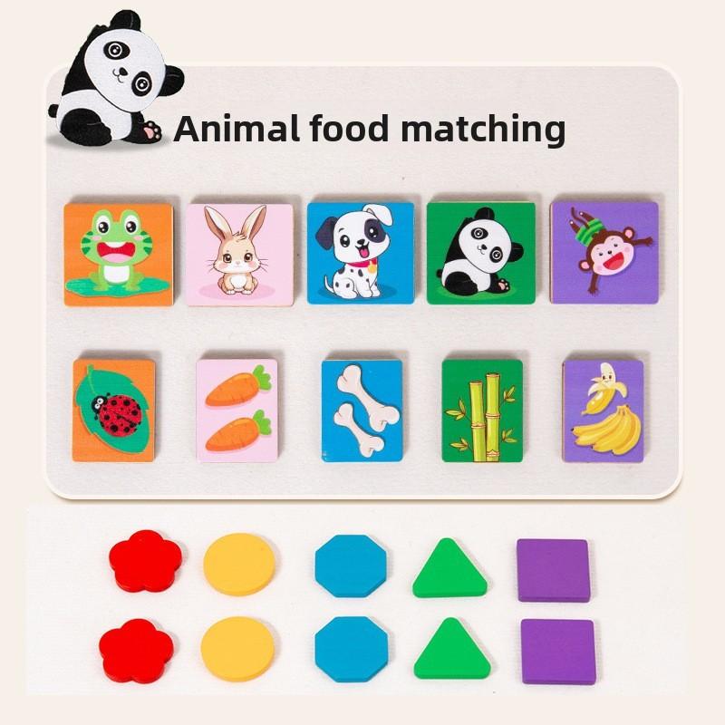 Wooden Montessori Shape Sorting Puzzle For Toddler Cognitive Development Educational Toy
