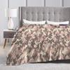 Camo Camouflage Decken Fleece Sommer Tragbar Weiche Überwurfdecke für Sofa Schlafzimmer Plüsch Dünne Steppdecke