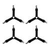 4 PCS Bed Sheet Holder Straps, Elastic Mattress Corner Clips 3 Way Fitted Bed Sheet Fastener Suspenders Grippers sheets  bedding