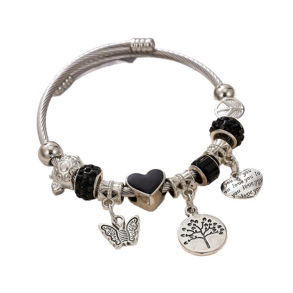 Beaded Bracelet Multi Element Titanium Steel Fashion Jewelry Trendy Accessories for Women