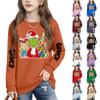 Erkek Kız Çocuk Moda Günlük Çok Yönlü Rahat Yuvarlak Yaka Sweatshirtler Günlük Uzun Kollu Patchwork Üst Sweatshirtler