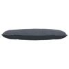 Back Cushion Dark Grey 120 X 50 Cm Cord Fabric
