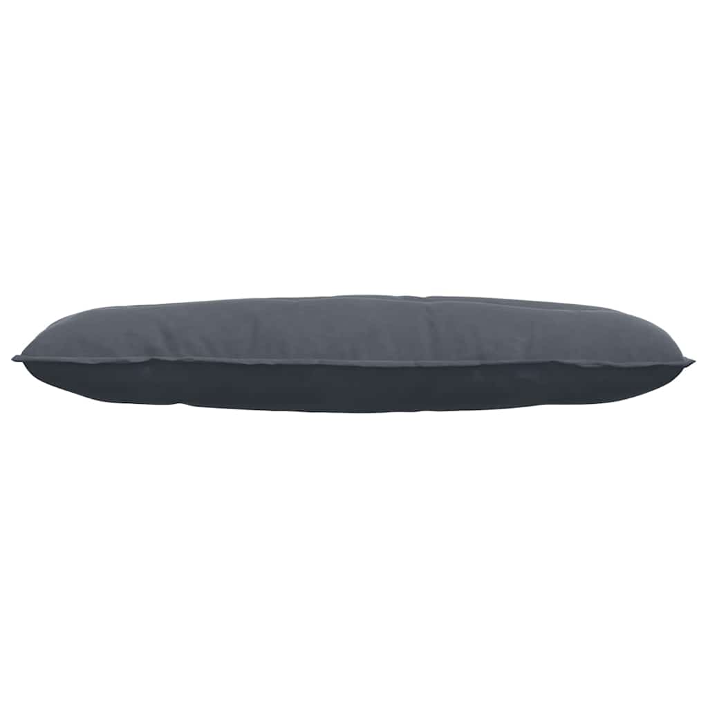 Back Cushion Dark Grey 120 X 50 Cm Cord Fabric