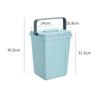 Thickened Large Plastic Trash Can - Square with Lid, Waterproof for Living Room, Bathroom & Kitchen Mx9171737