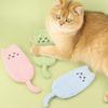 Crinkle Sound Cat Toy Cute Cat Shape Kitten Kicker Toy Interactive Plush Cat Kicker Toy Relieves Boredom for Indoor Cats Entertainment Promotes Kitty
