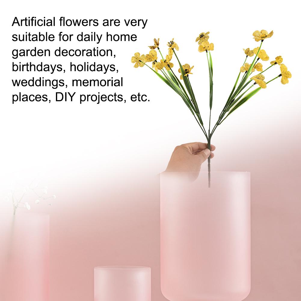 Home Outdoor Artificial Flowers Floral Décor 31cm Fake Flowers