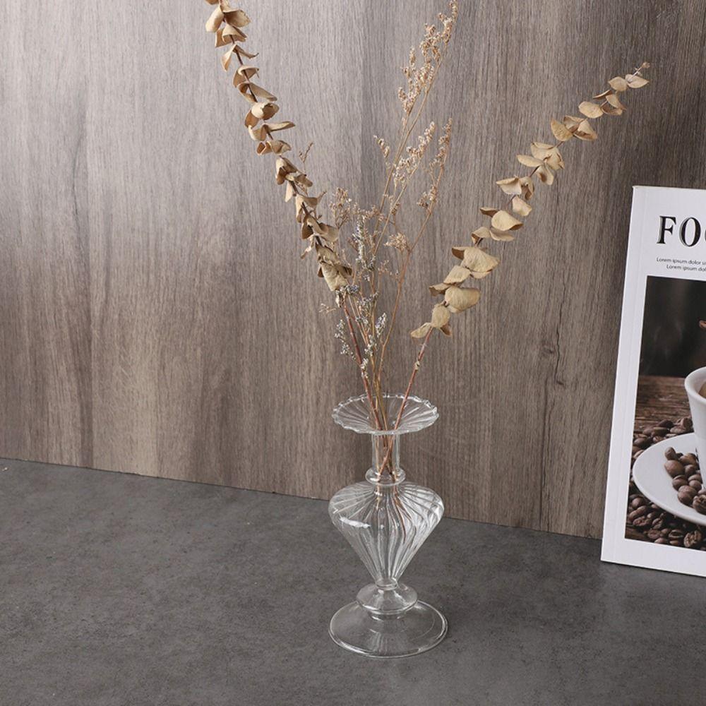 

Изысканный прозрачный цветочный горшок, светильник, роскошная настольная ваза, стеклянный контейнер, гидропонная ваза, стол прозрачный