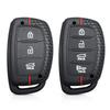 3 Button Silicone Flip Car Key Case For Hyundai Solaris Verna Elantra Santa Fe I10 I20 I30 I35 I40 IX35 IX45 Creta Tucson Accent